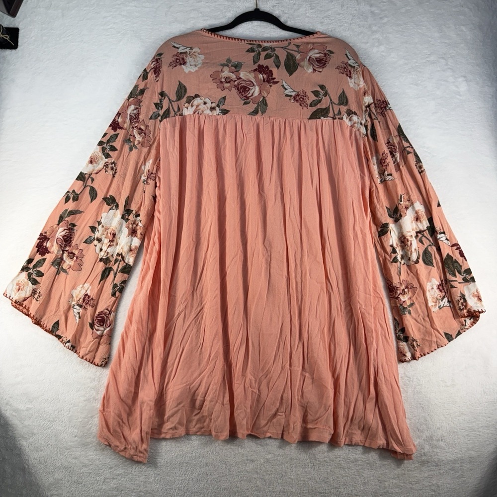 Southern Stitch Plus 3XL Top Boho Babydoll Whimsy Feminine Femme Prairie Shirt - Picture 10 of 11